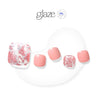 Rosy Flakes - Glaze Art - Pedicure - Dashing Diva Singapore
