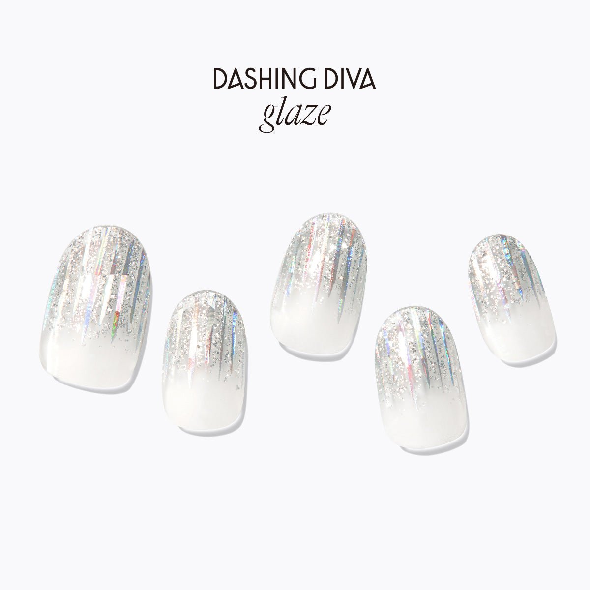 Dazzling Silver - Glaze Art - Manicure - Dashing Diva Singapore