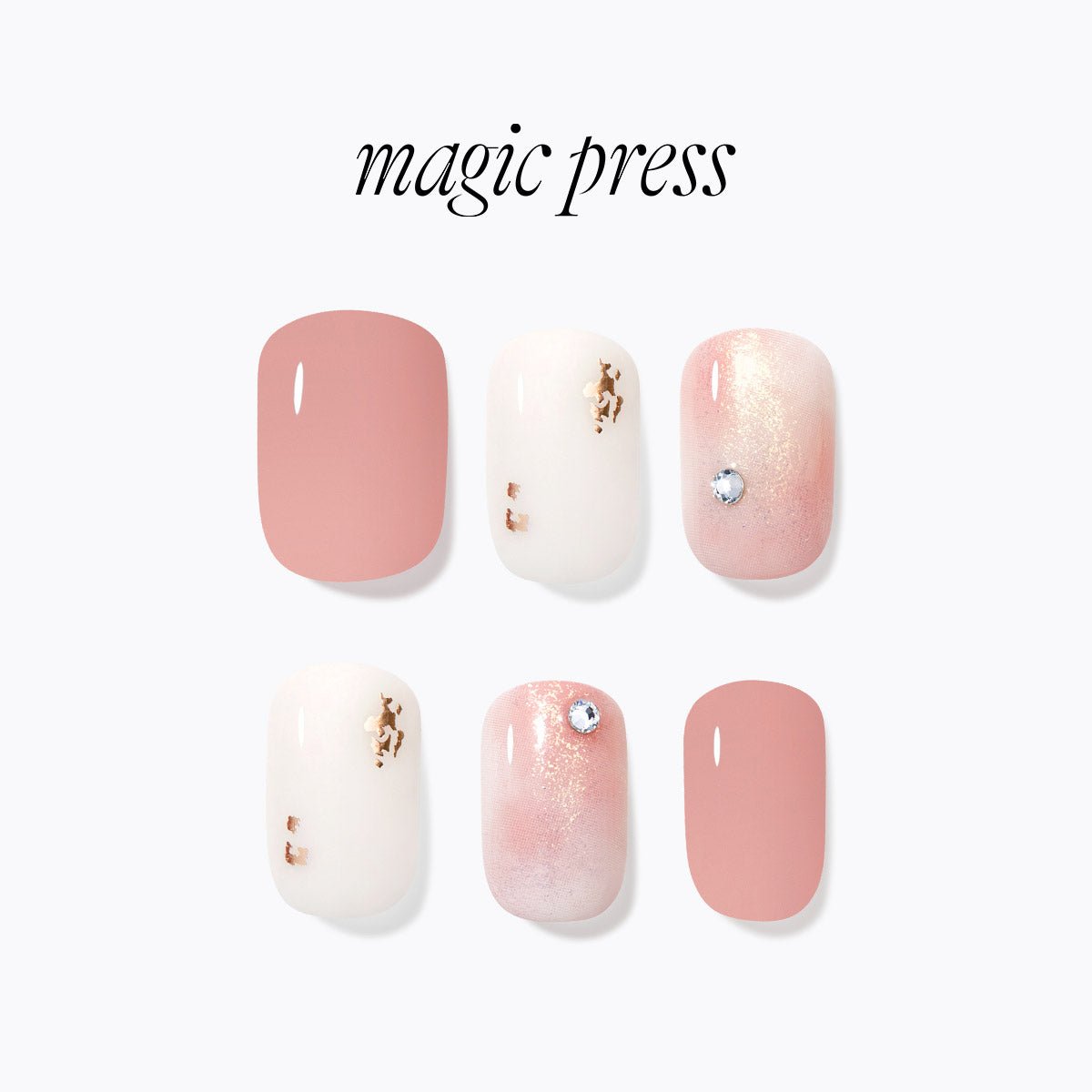 Pinkish Marble - Magic Press - Manicure - Dashing Diva Singapore
