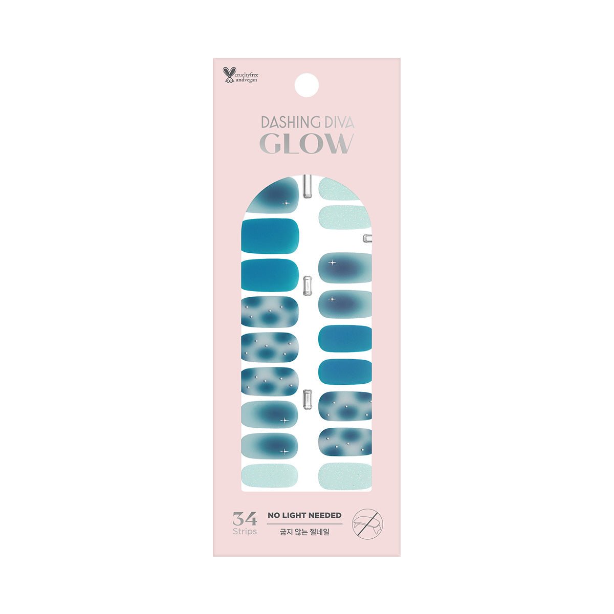 Aqua Bomb - Glow Gel Sticker - Manicure - Dashing Diva Singapore