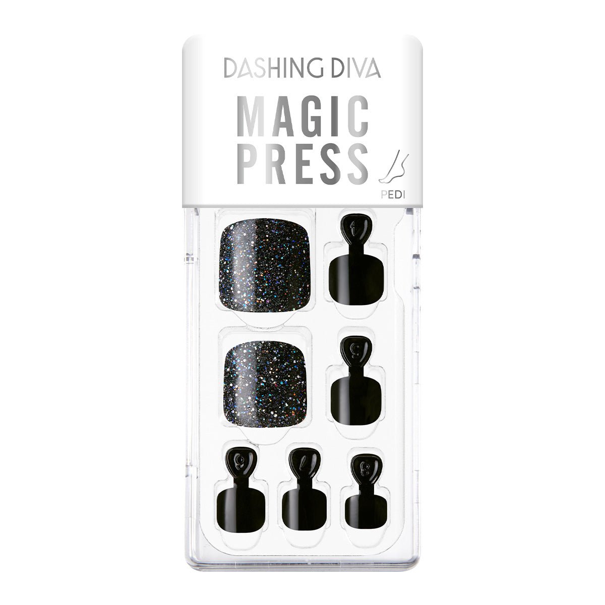 Black Holic - Magic Press Art - Pedicure - Dashing Diva Singapore