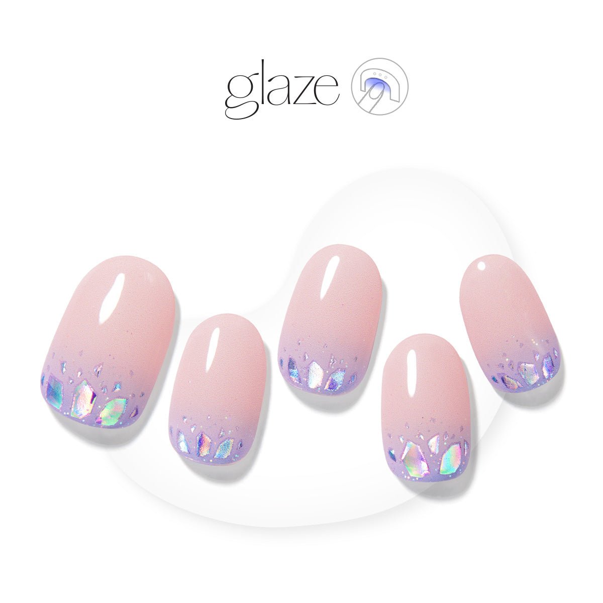 Blooming Purple - Glaze Art - Manicure - Dashing Diva Singapore