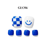 Blue Smile - Glow Gel Sticker - Pedicure - Dashing Diva Singapore
