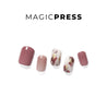 Burgundy Touch - Magic Press Art - Manicure - Dashing Diva Singapore