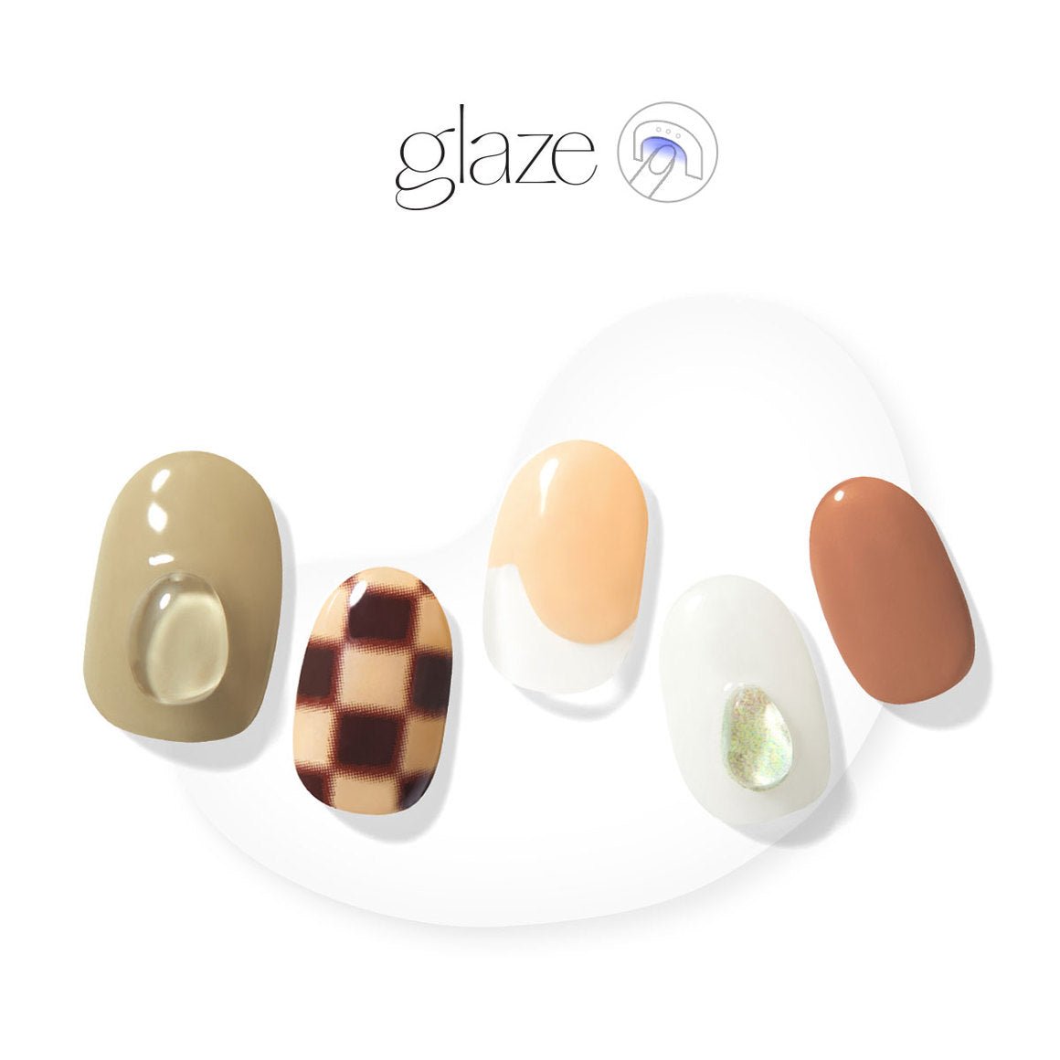 Checkmate - Glaze Art - Manicure - Dashing Diva Singapore