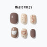 Chocolate Bear - Magic Press Art - Manicure - Dashing Diva Singapore
