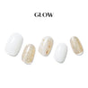 Classy White - Glow Gel Sticker - Manicure - Dashing Diva Singapore