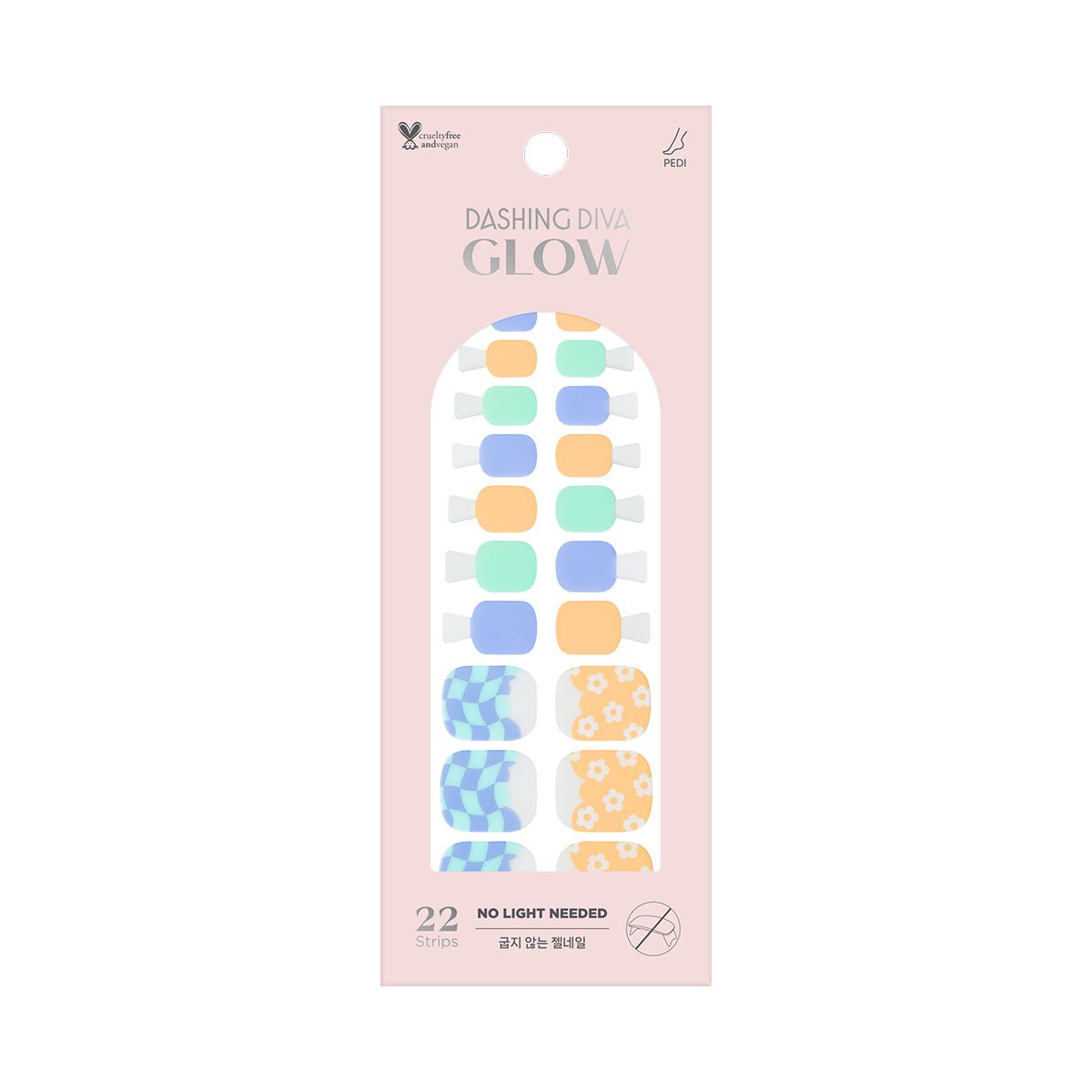 Cooing Cooing - Glow Gel Sticker - Pedicure - Dashing Diva Singapore