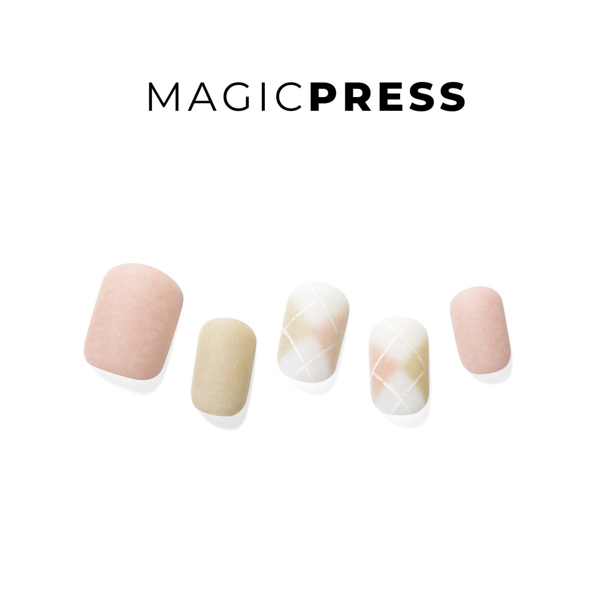 Cozy Pink Check - Magic Press Art - Manicure - Dashing Diva Singapore