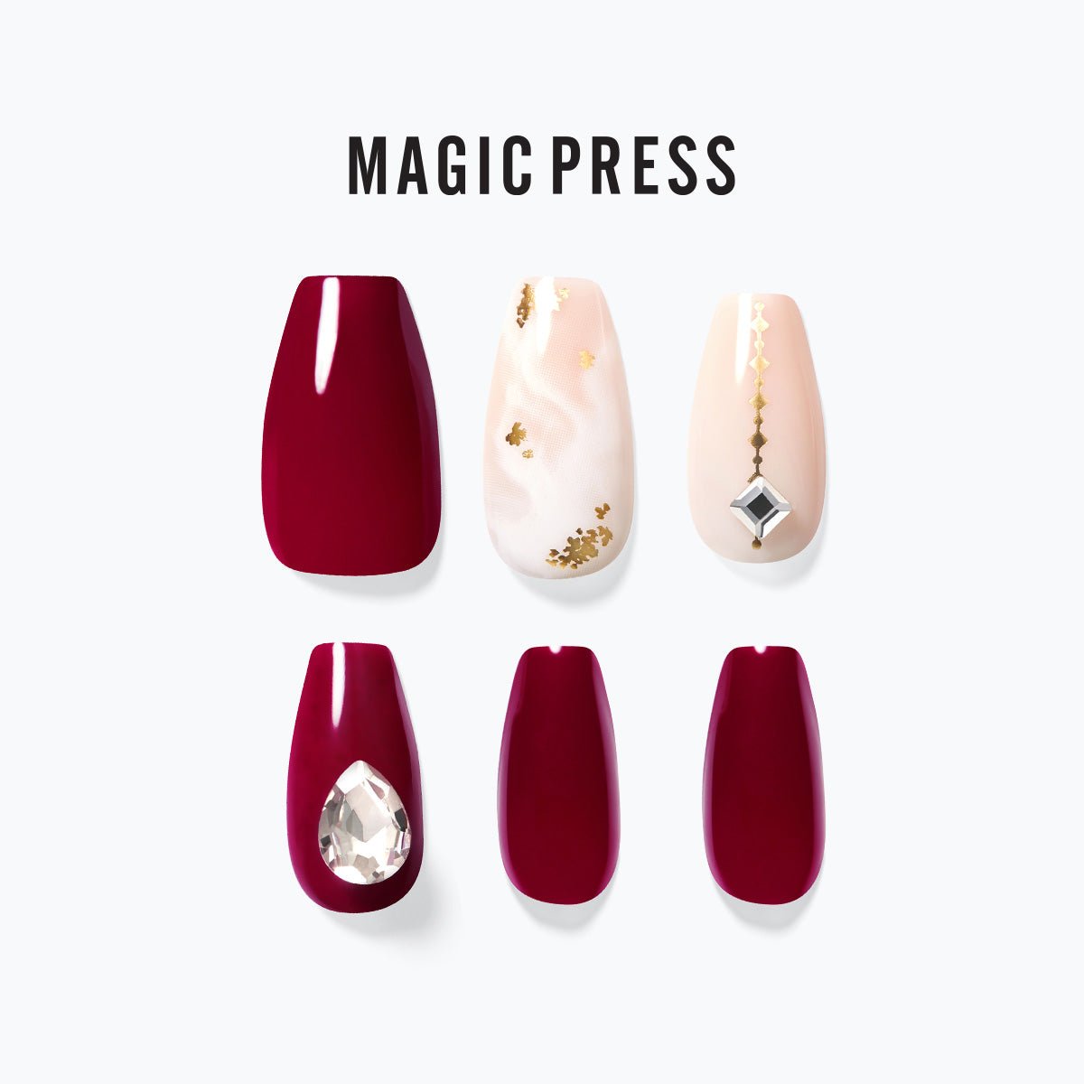 Daring Red - Magic Press Premium - Manicure - Dashing Diva Singapore