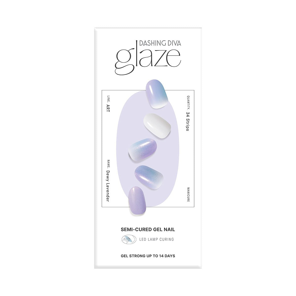 Dewy Lavender - Glaze Art - Manicure - Dashing Diva Singapore