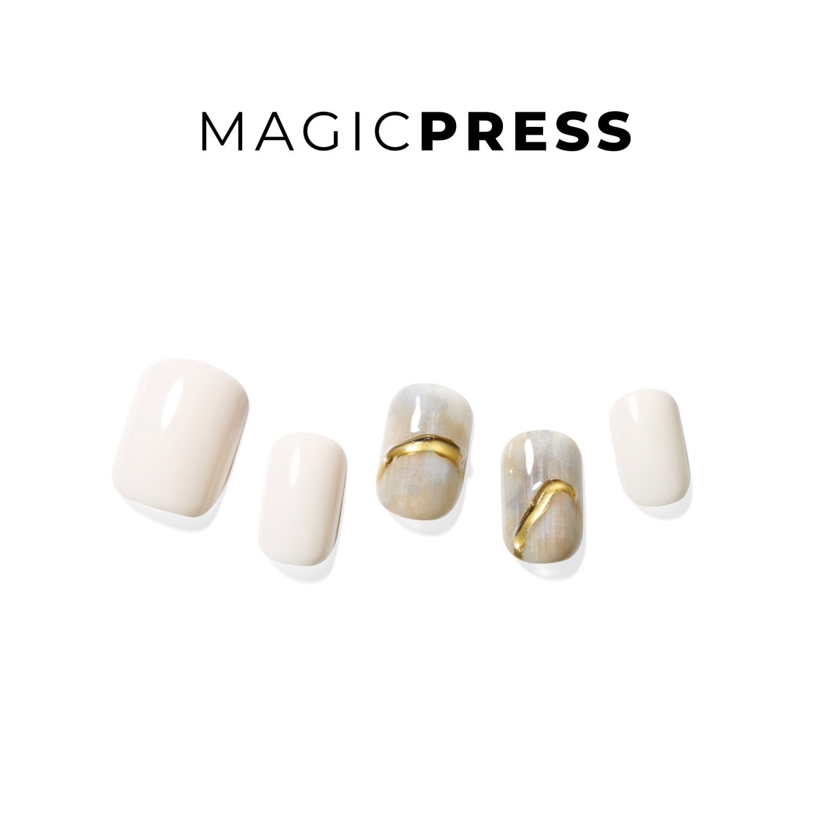 Elegant Gold Line - Magic Press Art - Manicure - Dashing Diva Singapore