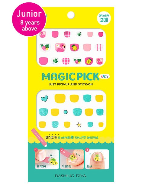 Flamingo Star - Magic Press KIDS - Manicure - Dashing Diva Singapore