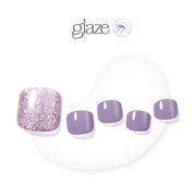 Glitter Wave - Glaze Art - Pedicure - Dashing Diva Singapore