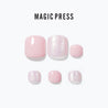 Glittering Pink - Magic Press Art - Pedicure - Dashing Diva Singapore