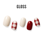 Gloss Check blanket - Gloss Gel Strip - Manicure - Dashing Diva Singapore