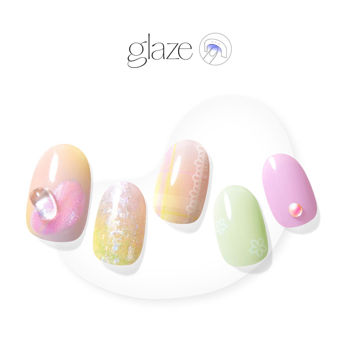 Good Vibe - Glaze Art - Manicure - Dashing Diva Singapore
