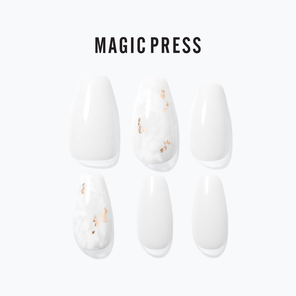 Gorgeous White - Magic Press Art - Manicure - Dashing Diva Singapore