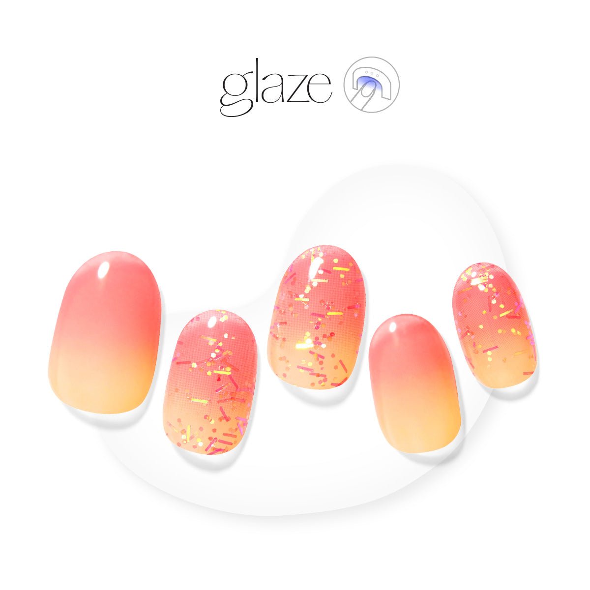 Grapefruit Ade - Glaze Art - Manicure - Dashing Diva Singapore