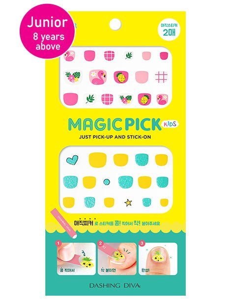 Kids Nails Bundle | 10 Pieces of Junior Magic Nail Sticker - Magic Press KIDS - Bundle - Dashing Diva Singapore