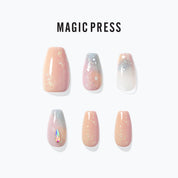 Lobelia Marble - Magic Press Premium - Manicure - Dashing Diva Singapore