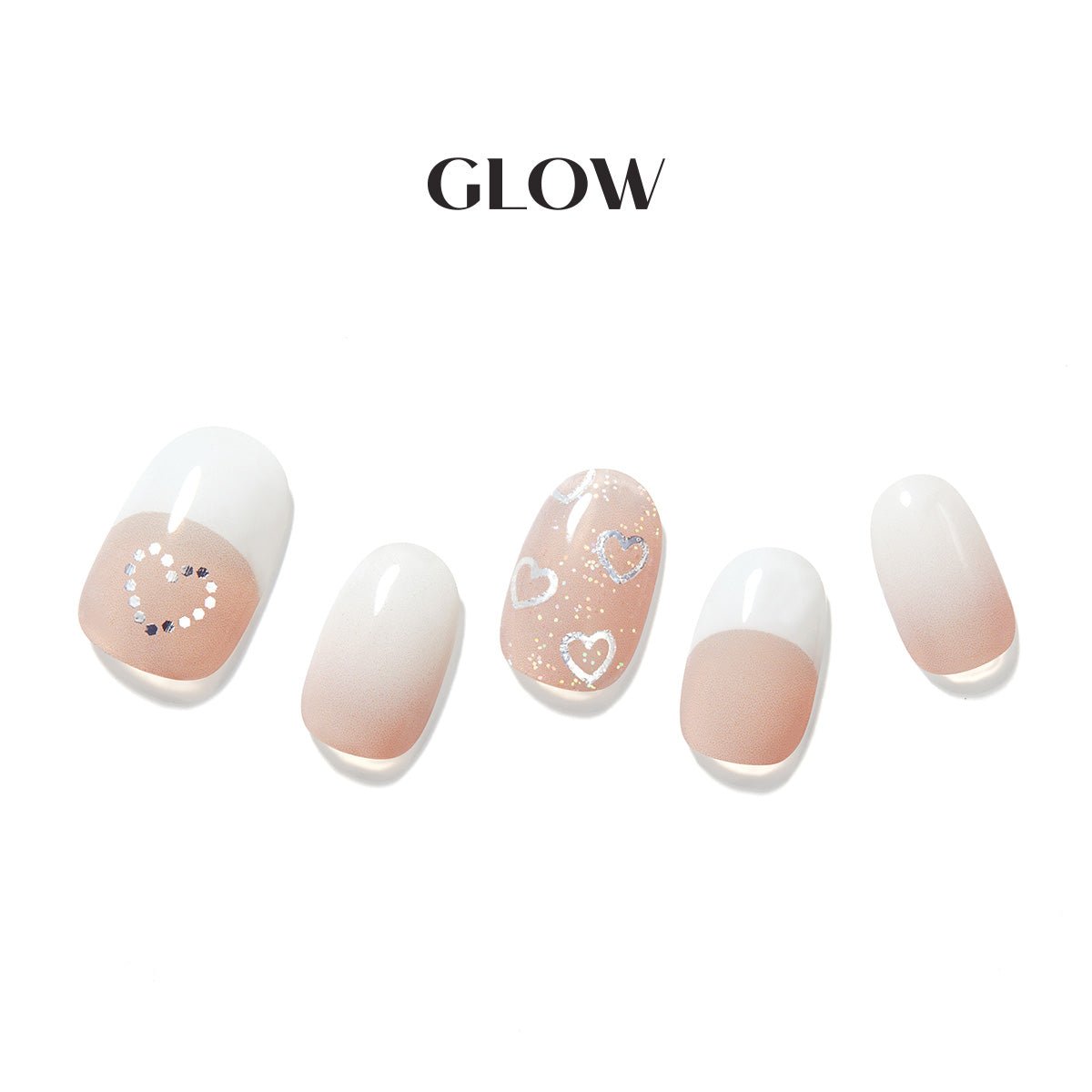 Lovey Dovey - Glow Gel Sticker - Manicure - Dashing Diva Singapore