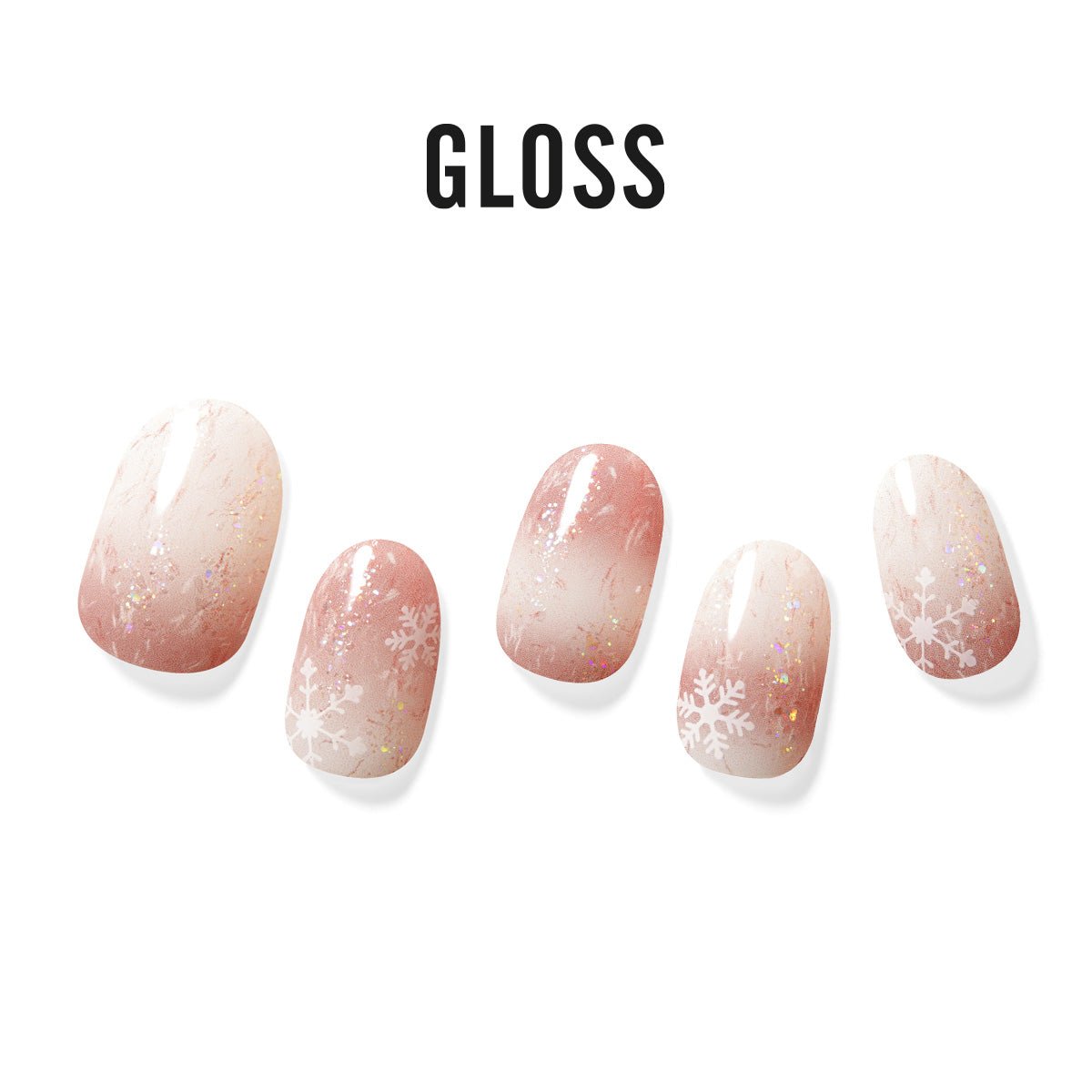 Merry Snow - Gloss Gel Strip - Manicure - Dashing Diva Singapore