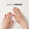 My Red - Magic Press Art - Manicure - Dashing Diva Singapore