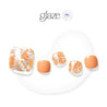 Orange Flakes - Glaze Art - Pedicure - Dashing Diva Singapore