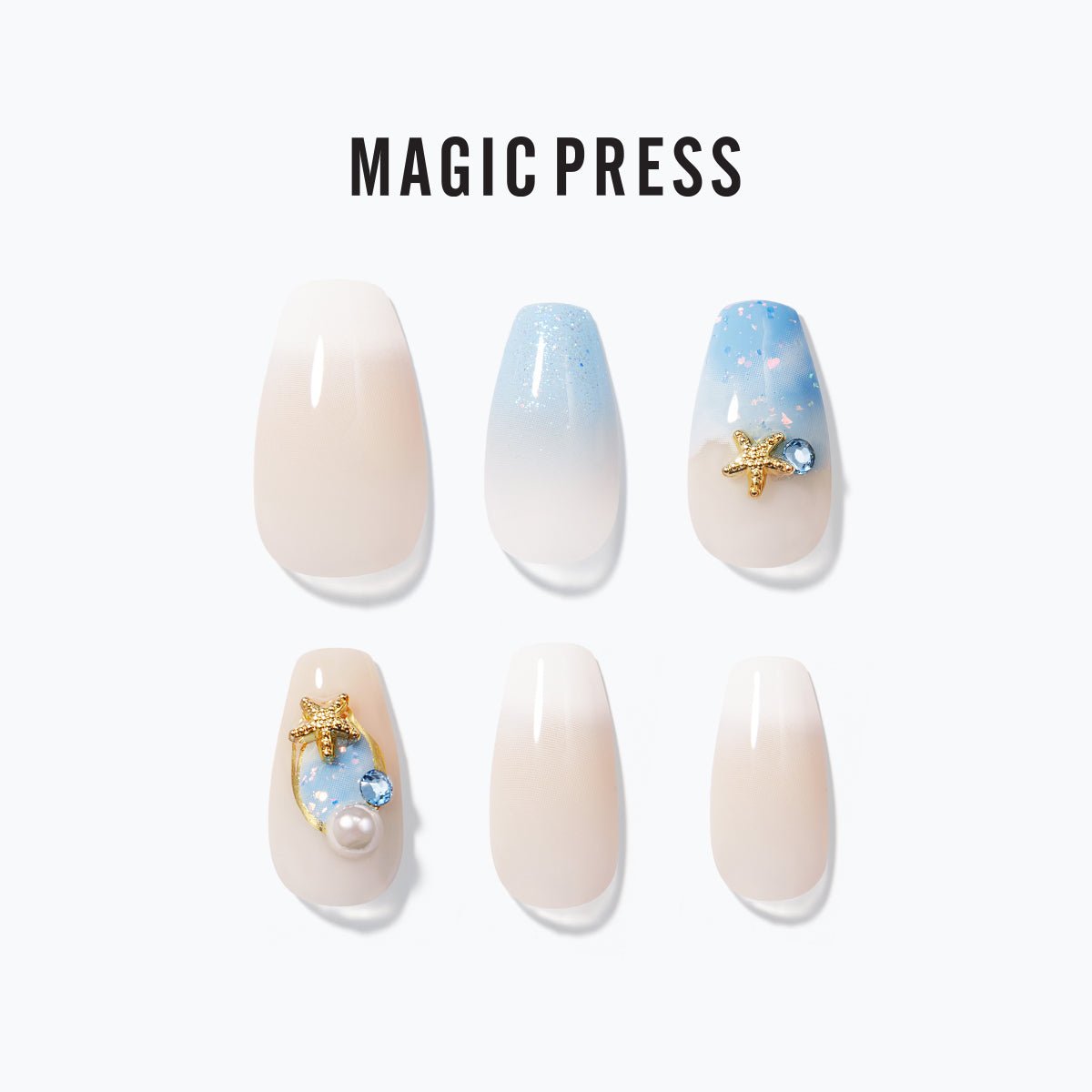 Paradise Ocean - Magic Press Premium - Manicure - Dashing Diva Singapore