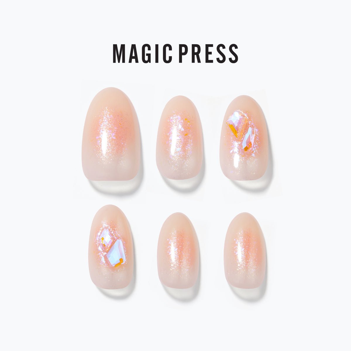 Peach Peach - Magic Press Premium - Manicure - Dashing Diva Singapore