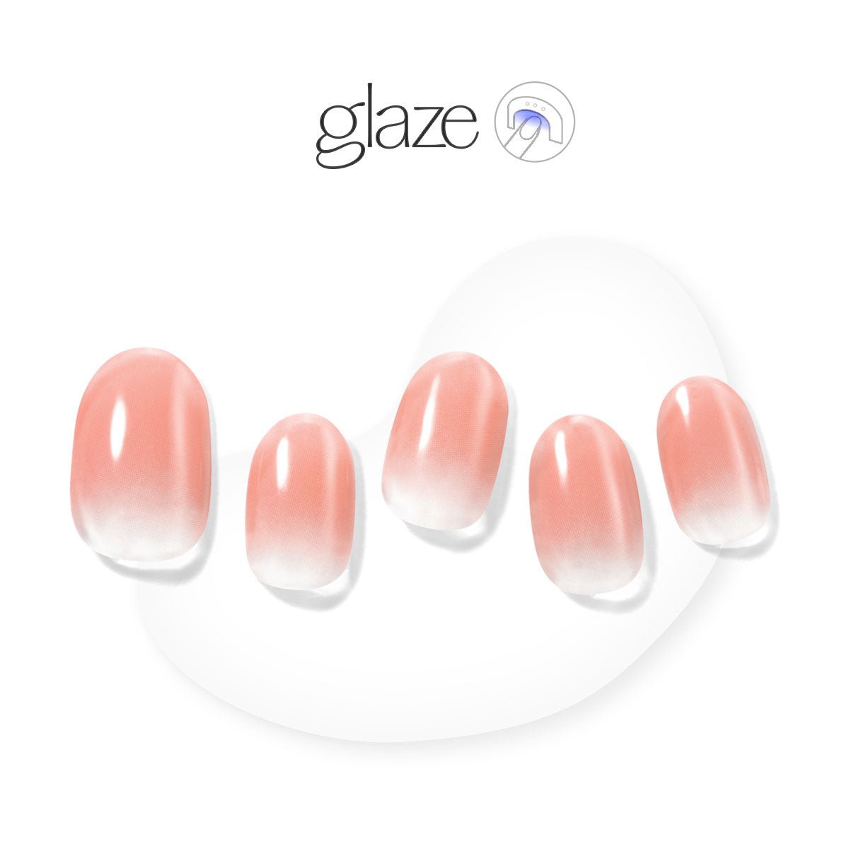 Peach Sherbet - Glaze Art - Manicure - Dashing Diva Singapore