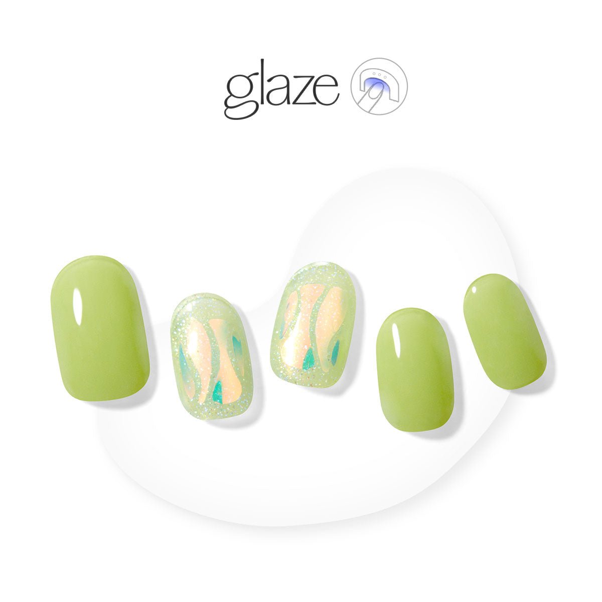 Pearly Jade - Glaze Art - Manicure - Dashing Diva Singapore
