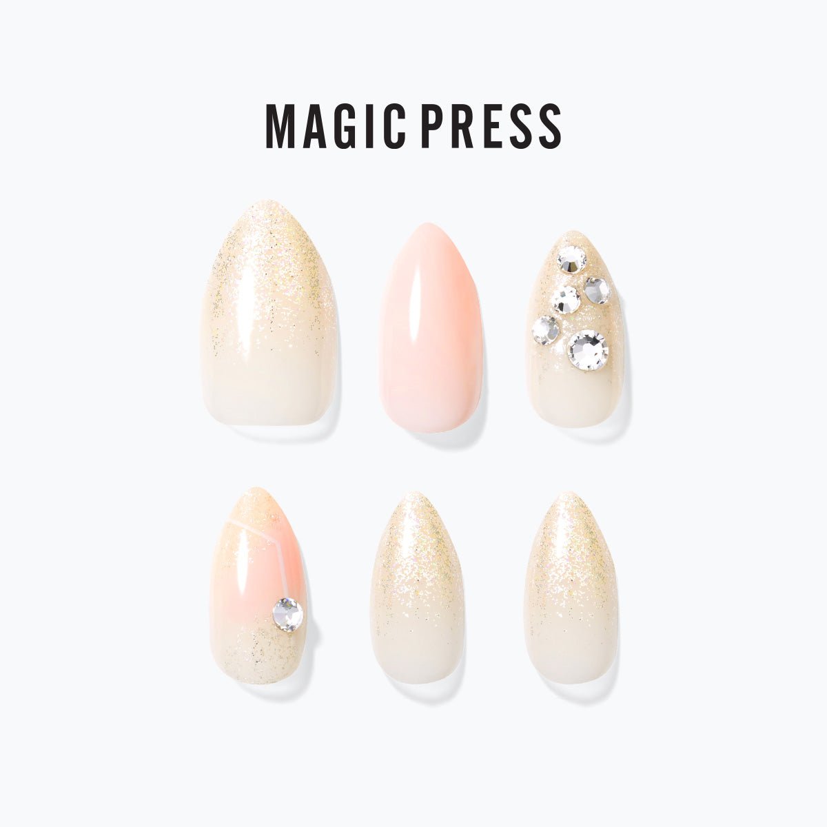 Pink Crystal - Magic Press Premium - Manicure - Dashing Diva Singapore