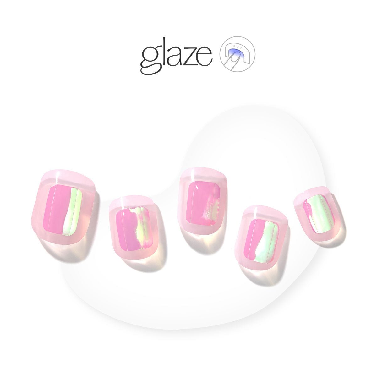 Pink Dew(Short) - Glaze Art - Manicure - Dashing Diva Singapore