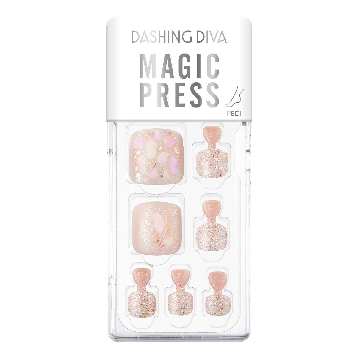 Pink Ensenble - Magic Press Art - Pedicure - Dashing Diva Singapore