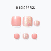 Pink Holic - Magic Press Art - Pedicure - Dashing Diva Singapore