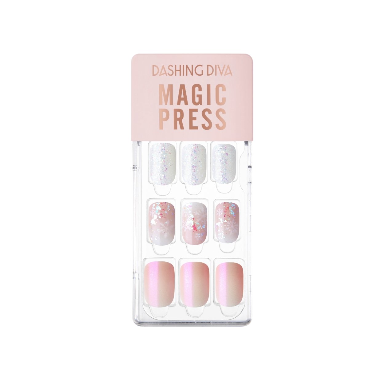 Pink Snow - Magic Press Art - Manicure - Dashing Diva Singapore