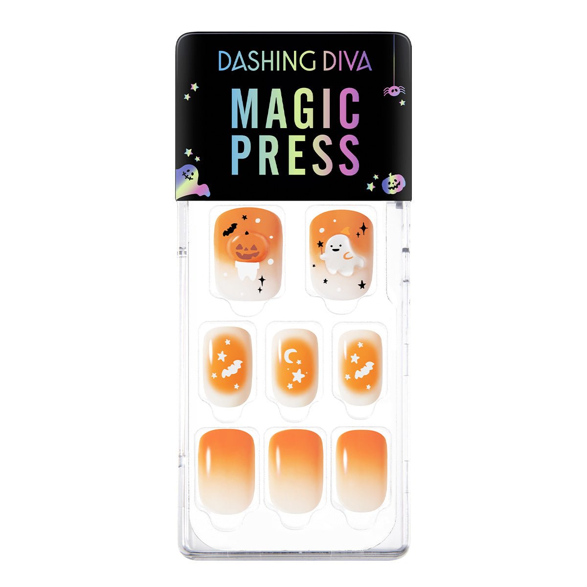 Pumpkin Ghost [Halloween Special] - Magic Press Art - Manicure - Dashing Diva Singapore