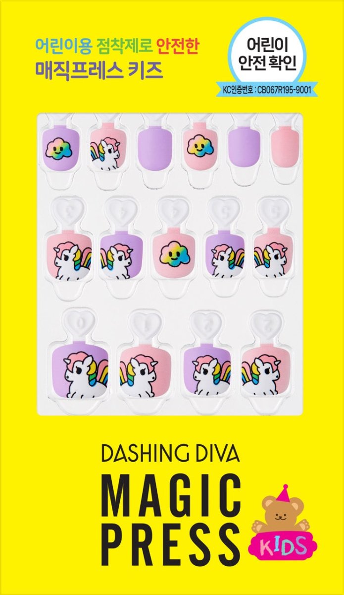 Rainbow Unicorn (KIDS) - Magic Press KIDS - Manicure - Dashing Diva Singapore