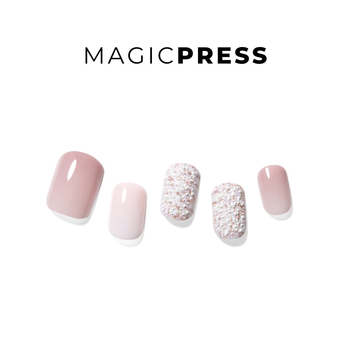 Real Pink Tweed - Magic Press Art - Manicure - Dashing Diva Singapore