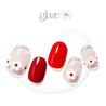 Red Flower - Glaze Art - Manicure - Dashing Diva Singapore