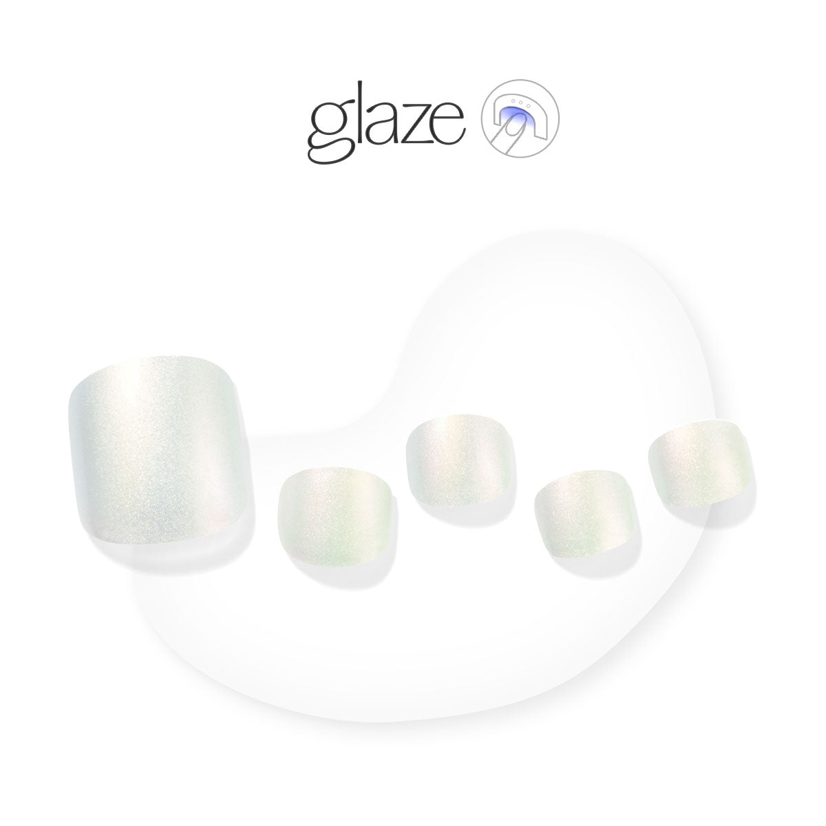 Shining Opal - Glaze Art - Pedicure - Dashing Diva Singapore