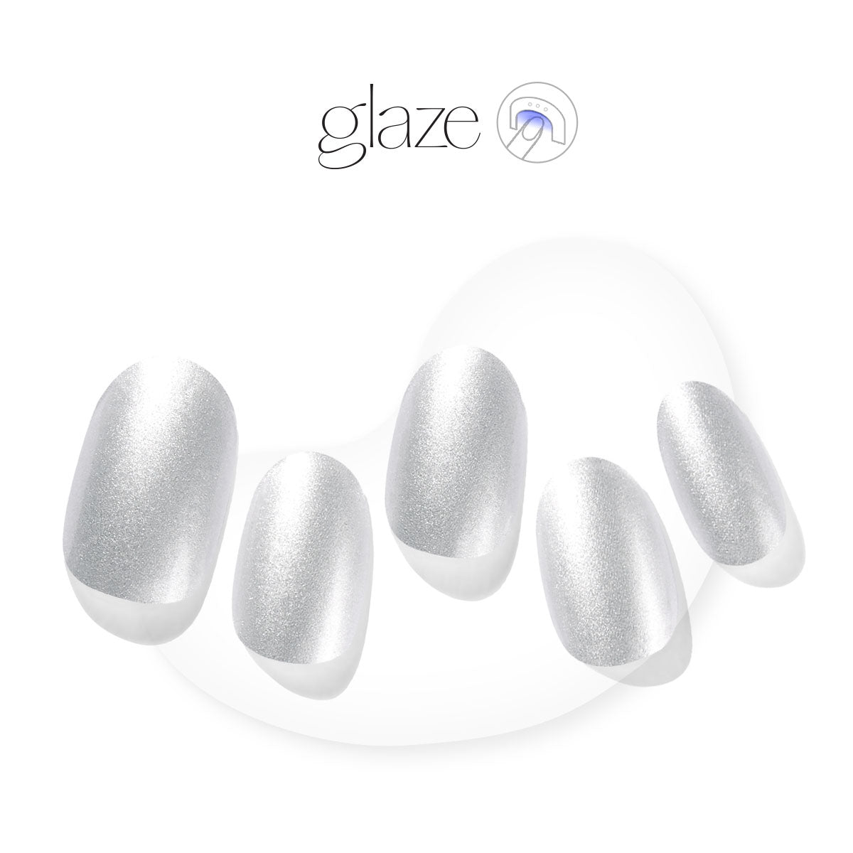 Silver Mirror - Glaze Art - Manicure - Dashing Diva Singapore