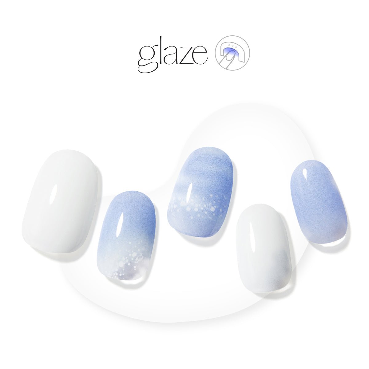 Sky Marble - Glaze Art - Manicure - Dashing Diva Singapore