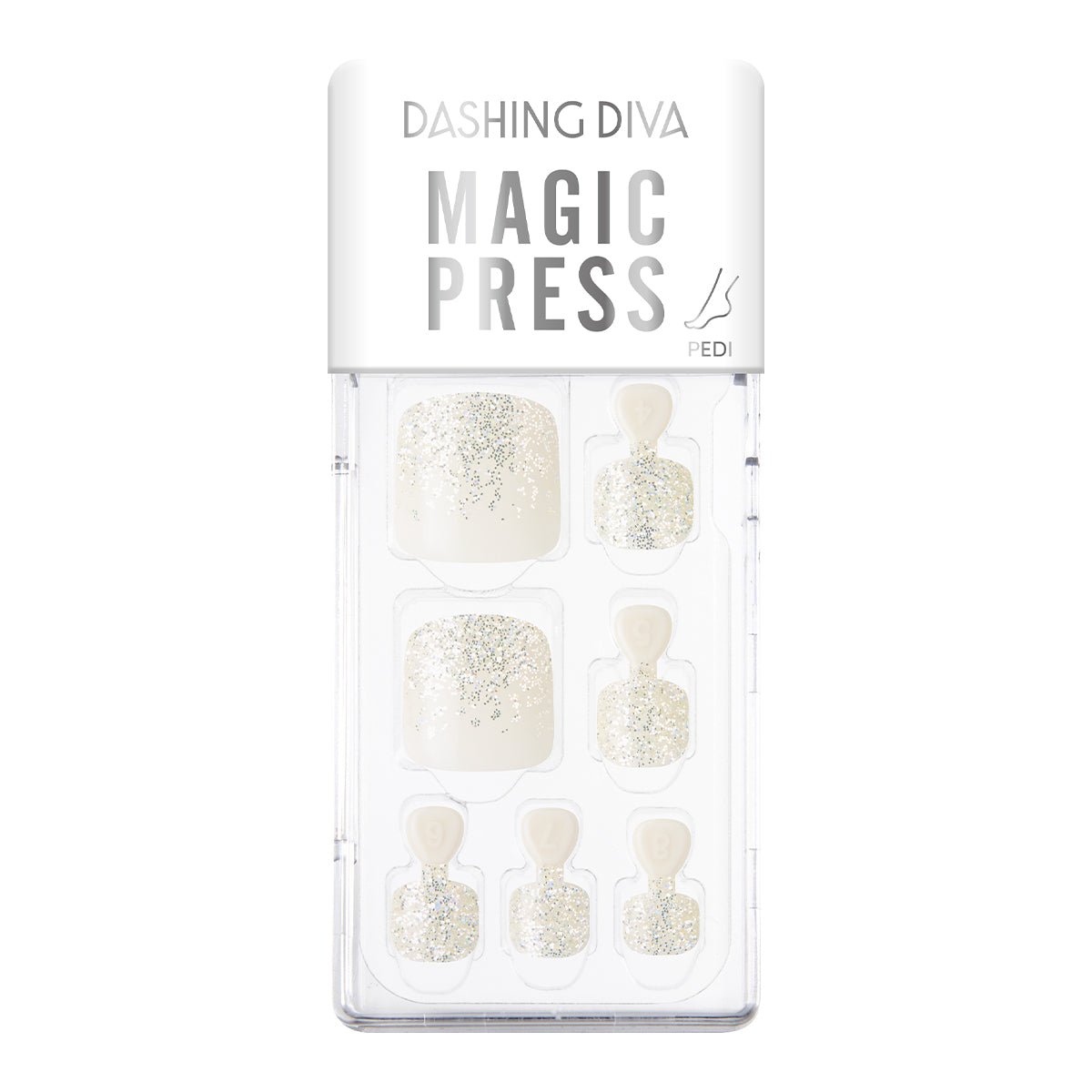Sparkling Silver Glitter - Magic Press Art - Manicure - Dashing Diva Singapore