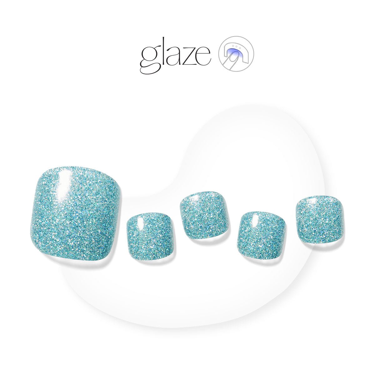 Starry Mint - Glaze Art - Pedicure - Dashing Diva Singapore