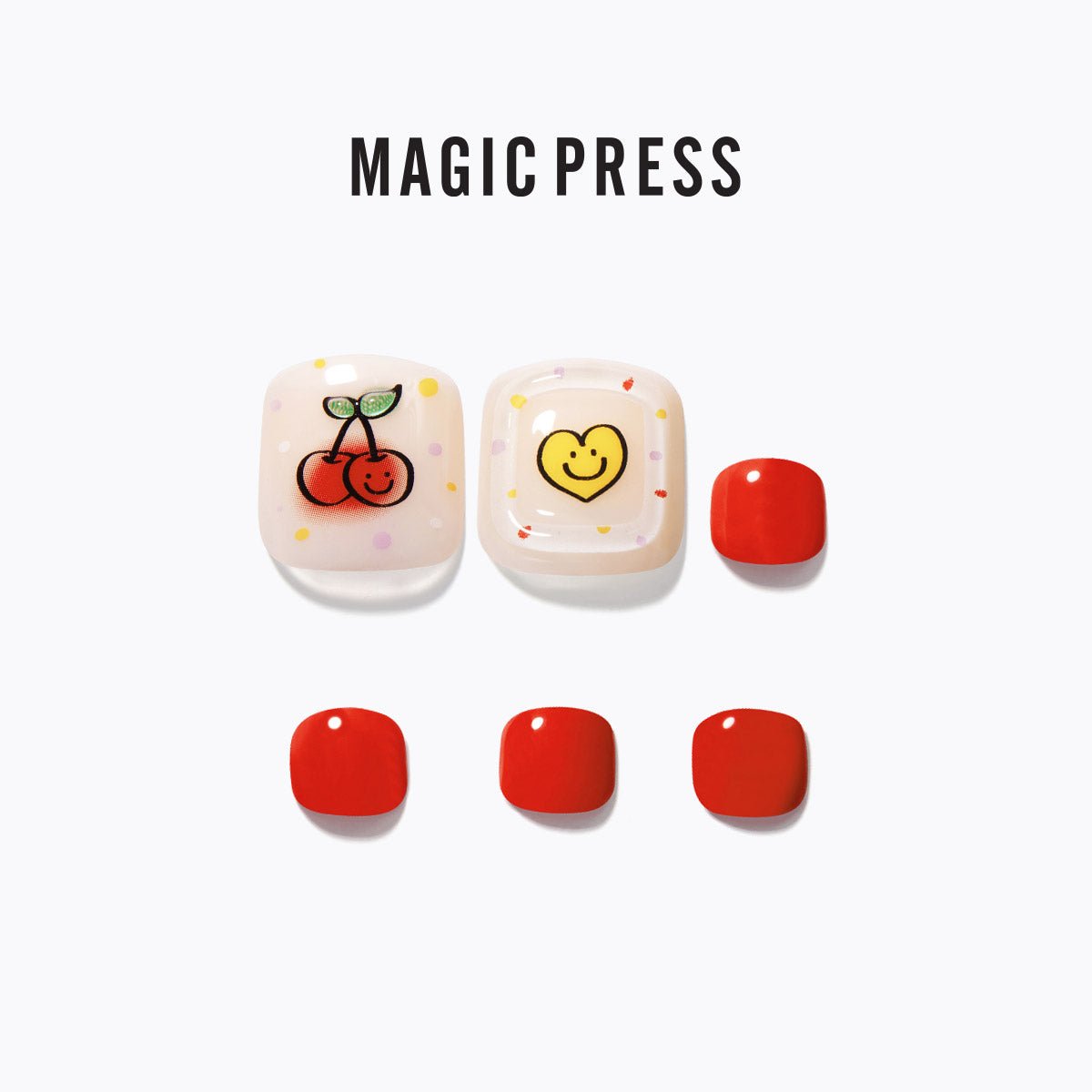 Sweet Cherry - Magic Press Art - Pedicure - Dashing Diva Singapore